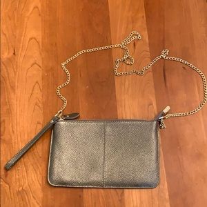 Metallic Leather Crossbody
